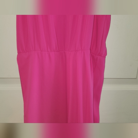 Amanda Uprichard × Le Tote Large Hot Pink Tulip Strappy Dress - Picture 4 of 10